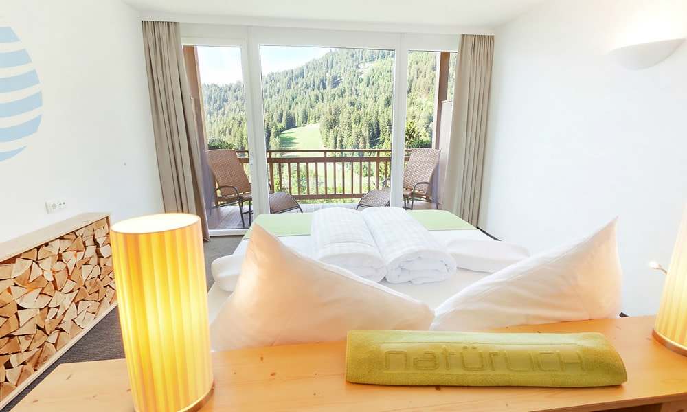 TEMPUR-Schlafsystem in den Juniorsuites des Hotels. Hotel Natürlich in Fiss, Tirol