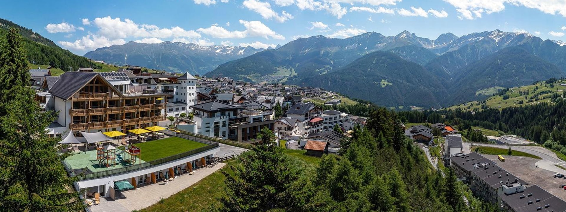 Philosophie im Hotel. Lage des Hotels in der Region von Serfaus-Fiss-Ladis.