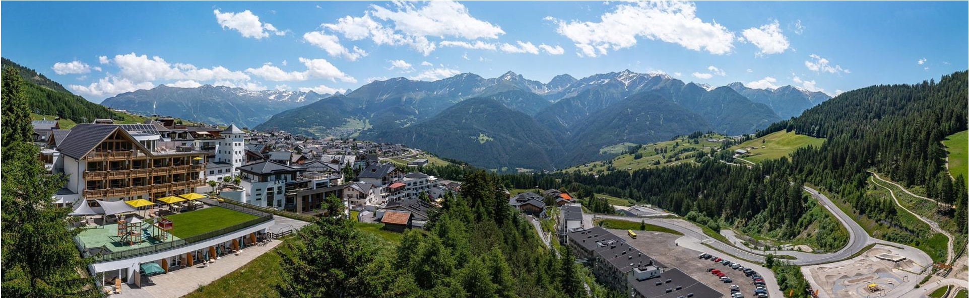 Hotel Webcam - Anischt des Hotels in der Nstur von Serfaus-Fiss-Ladis