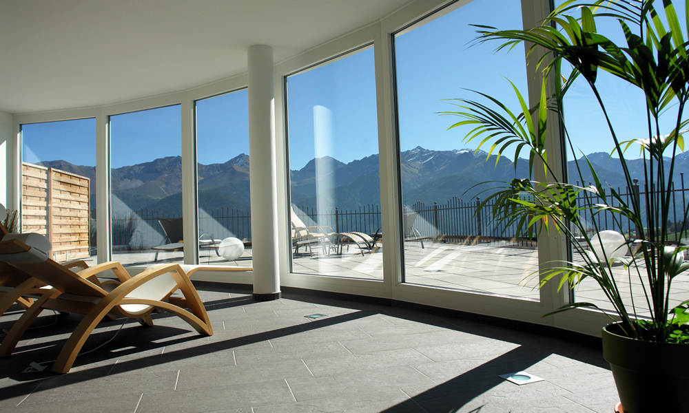 Hotdeals und Last Minute. Aussicht Ruheraum im Natürlich. Hotel in Fiss - Tirol