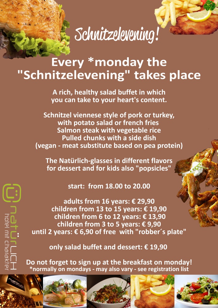 Schnitzel-Evening - Natürlich. Hotel in Fiss - Tirol